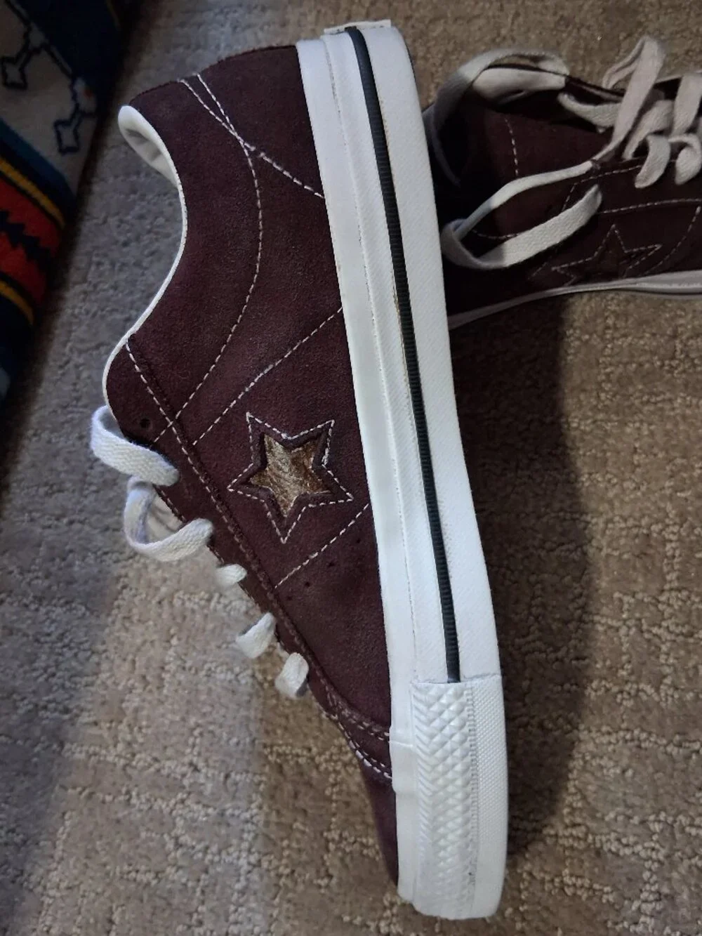 Converse UNIXES Cons One Star Pro Ox Low Top BROWN SUEDE
